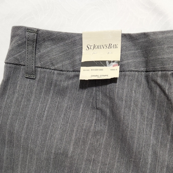 St. John's Bay Pants Woman Grey Size 16 - Picture 5 of 11